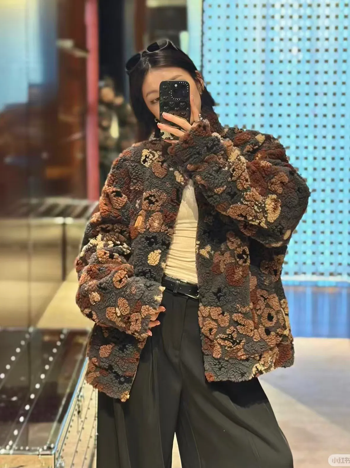 Louis Vuitton/Louis Vuitton reversible lambswool jacket